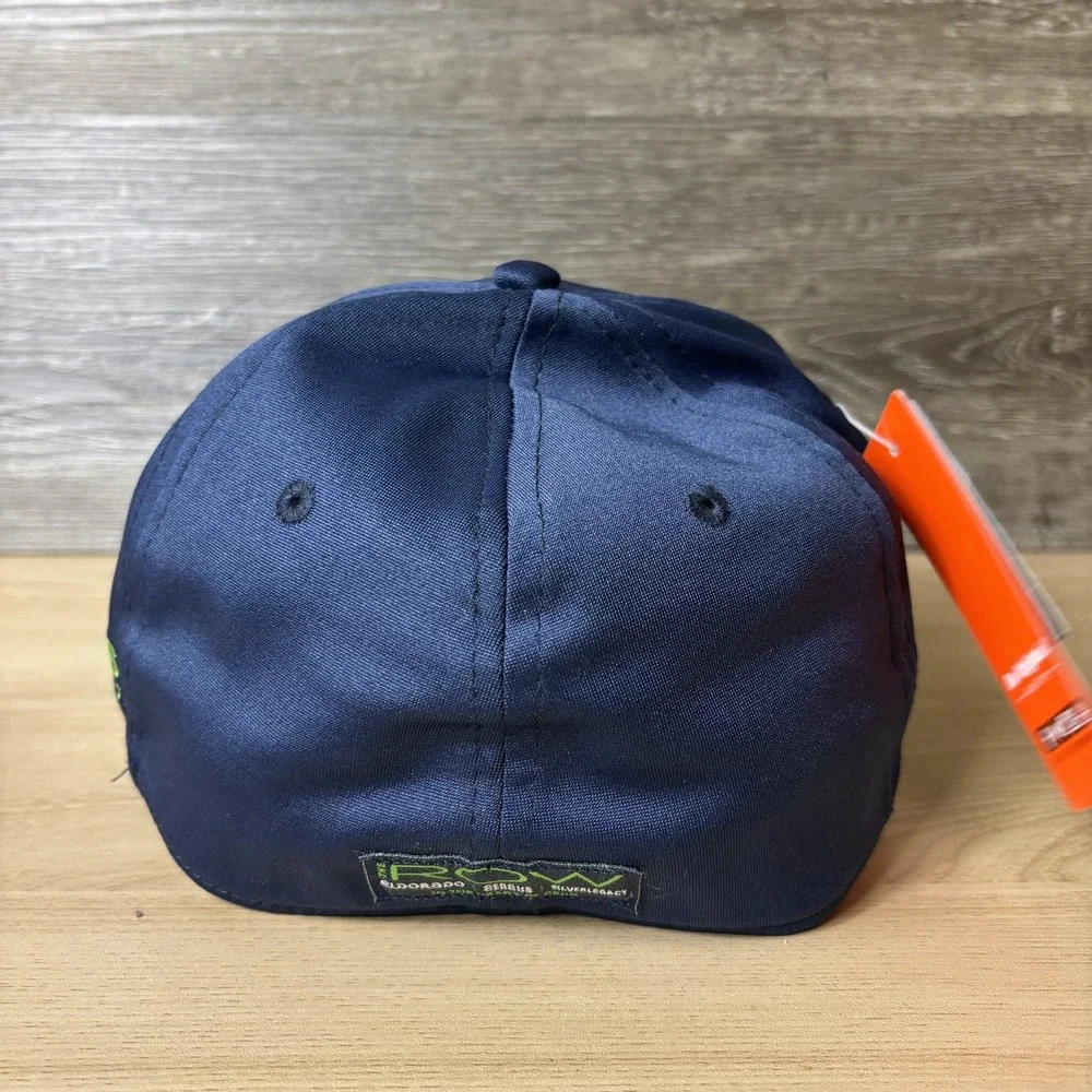 Caesars Entertainment Hat Cap Fitted L XL Blue Tech Fabric Embroidered Mens New